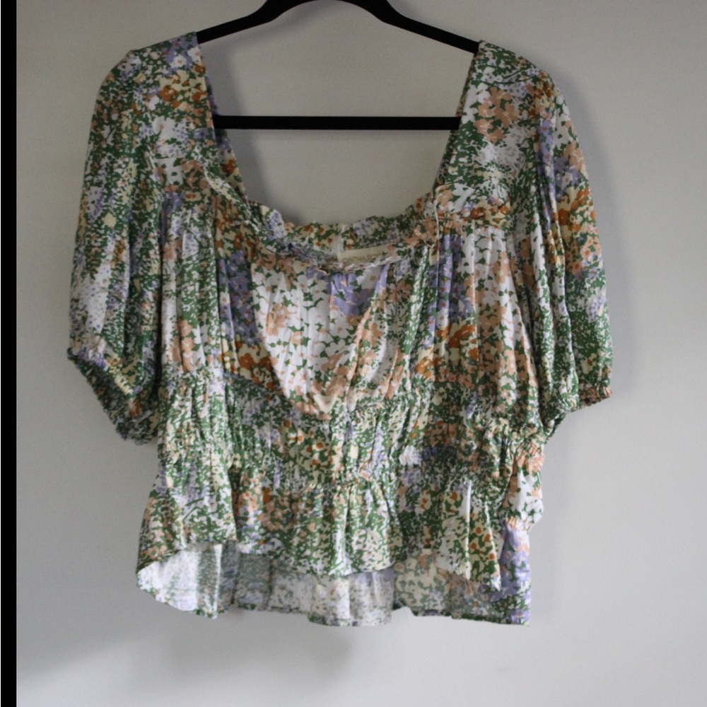 Floral Peasant Blouse
